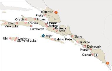 karta dubrovnika i okolice Dalmacja Dubrovnik Chorwacja | ZAKWATEROWANIE w CHORWACJI.pl  karta dubrovnika i okolice