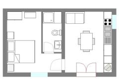Apartamenty Martinovka Apartament 1 – A1 (2+2) foto 1