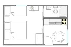 Apartamenty Martinovka Apartament 2 – A2 (2+1) foto 1