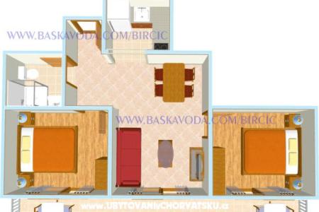 Apartamenty Bircic Baska Voda Chorwacja