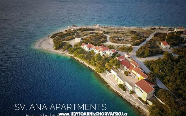 Apartamenty Sv. Ana - nocleg eiland Brac Chorwacja