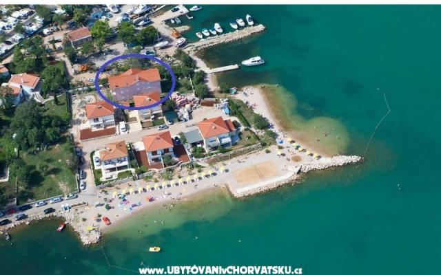 Villa Klimno direct na plaży - nocleg eiland Krk Chorwacja