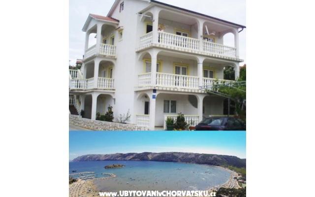 Apartamenty Zora - nocleg eiland Rab Chorwacja