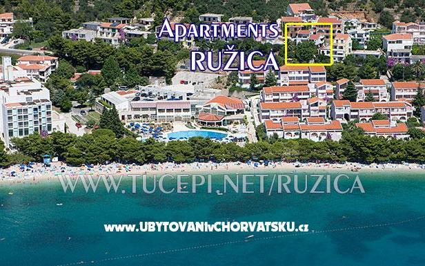 Apartamenty Ružica - nocleg Tucepi Chorwacja