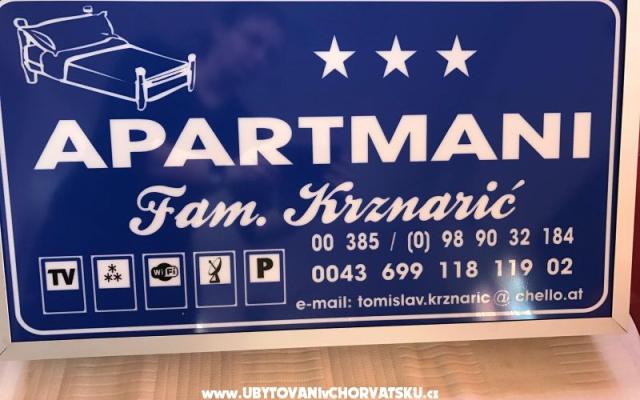 Apartamenty Krznaric - nocleg eiland Vir Chorwacja